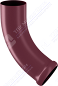 Колено трубы Аквасистем 90 сливное декоративное P363 вишня