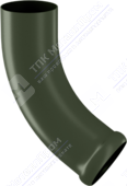 Колено трубы Аквасистем 100 сливное декоративное RR11 темно-зеленый