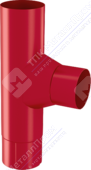 Тройник трубы Аквасистем 100 RR29 красный