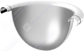 Заглушка желоба Аквасистем 150 RAL9010 белый