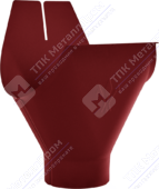 Воронка желоба Аквасистем 150 100 RR28 темно-красный