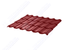 Металлочерепица МЧ2 СуперМонтеррей 0,45 ПЭ RAL3003 рубин