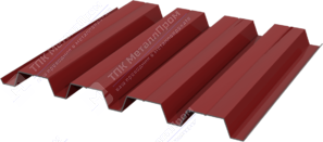 Профнастил полимер Н60 0,45 ТУ 845/902 ПЭ RAL3011 коричнево-красный