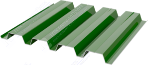 Профнастил полимер Н60 0,45 ТУ 845/902 ПЭ RAL6021 бледно-зеленый