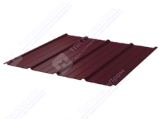 Профнастил полимер С18 0,7 1150/1190 ПЭ RAL3005 красное вино