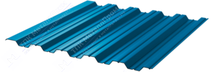 Профнастил полимер НС35 0,45 1000/1060 ПЭ RAL5021 морская волна