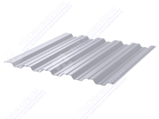 Профнастил полимер НС35 0,5 1000/1060 ПЭ RAL7004 сигнально-серый