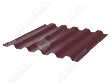 Профнастил полимер С44 0,45 1000/1047 ПЭ RAL3005 красное вино