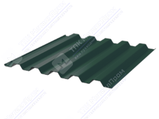 Профнастил полимер С44 0,45 1000/1047 ПЭ RAL6005 зеленый мох