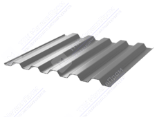 Профнастил полимер С44 0,5 1000/1047 ПЭ RAL7004 сигнально-серый