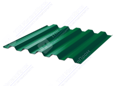 Профнастил полимер С44 0,45 1000/1047 ПЭ RAL6029 зеленая мята