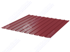 Профнастил полимер С10 0,4 1130/1155 ПЭ RAL3003 рубин