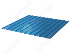 Профнастил полимер С10 0,45 1130/1155 ПЭ RAL5015 синее небо
