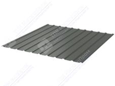 Профнастил полимер С10 0,45 1130/1155 ПЭ RAL7005 темно-серый