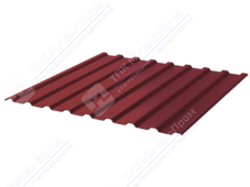 Профнастил полимер СП20 0,45 ТУ 1100/1150 ПЭ RAL3003 рубин