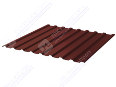 Профнастил полимер СП20 0,5 1100/1150 ПЭ RAL3009 красный оксид