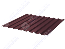 Профнастил полимер СП20 0,7 1100/1150 ПЭ RAL3005 красное вино