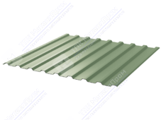 Профнастил полимер СП20 0,45 ТУ 1100/1150 ПЭ RAL6021 бледно-зеленый