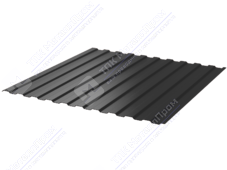 Профнастил полимер С8 0,45 1150/1200 ПЭ RAL7024 серый графит