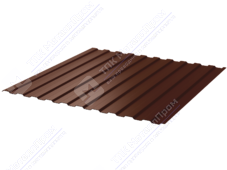 Профнастил полимер С8 0,5 1150/1200 Стальной бархат RAL8017 шоколад