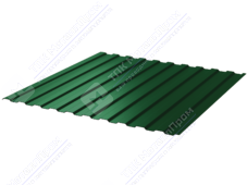 Профнастил полимер С8 0,5 1150/1200 Стальной бархат RAL6005 зеленый мох