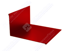 Планка примыкания нижняя 122 250 0,45 2м стандарт ПЭ RAL3011 коричнево-красный К-502