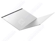 Планка ендовы нижняя 298 298 0,45 2м стандарт ПЭ RAL9003 сигнально-белый К-510