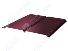 Сайдинг брус 330/355 0,45 ПЭ RAL3005 красное вино