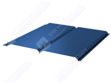 Сайдинг брус 330/355 0,5 ПЭ RAL5005 сигнально-синий