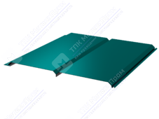 Сайдинг брус 330/355 0,5 ПЭ RAL5021 морская волна