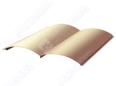 Сайдинг бревно 330/353,5 0,45 ПЭ RAL1014 слоновая кость