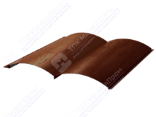 Сайдинг бревно 330/353,5 0,45 ДПП G6W110P темное дерево