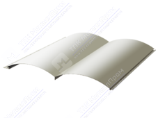 Сайдинг бревно 330/353,5 0,45 ПЭ RAL9002 серо-белый