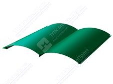 Сайдинг бревно 330/353,5 0,5 ПЭ RAL6029 зеленая мята