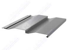 Сайдинг кораб доска 228/255 0,4 ПЭ RAL9006 белый алюминий