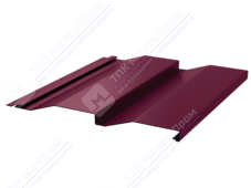 Сайдинг кораб доска 228/255 0,45 ПЭ RAL3005 красное вино