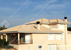 Металлочерепица Монтеррей п/э RAL 1015 (св слон кость) 0,45 мм