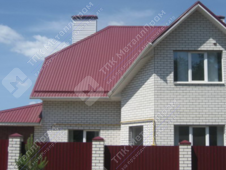 Профнастил МП-20 п/э RAL 3005 (красное вино) 0,4 мм