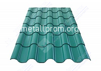 Металлочерепица Андалузия 0,5 мм Зеленая