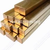 Латунный квадрат ЛС59-1 6 п/тв