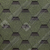 Гибкая черепица Docke Pie Standard Сота (Зеленый)