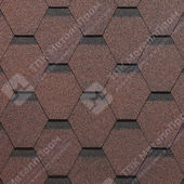 Гибкая черепица Docke Pie Standard Сота (Красный)