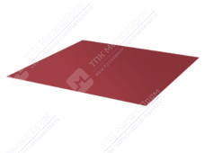 Лист с полимерным покрытием 0,45 мм ТУ ПЭ RAL3005 красное вино