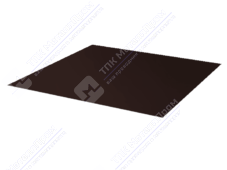 Лист с полимерным покрытием 0,5 мм Стальной бархат RAL8019 темный шоколад