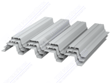 Профнастил полимер Н60 0,7 845/902 ПЭ RAL7035 светло-серый