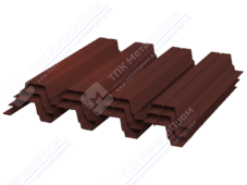 Профнастил полимер Н75 0,45 750/800 ПЭ RAL3009 красный оксид