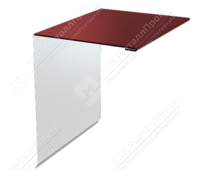 Планка торцевая 95 120 15 0,4 2м стандарт ПЭ RAL3003 рубин К-506