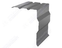 Планка ветровой доски фигурная 95 120 0,45 2м стандарт ПЭ RAL7004 сигнально-серый К-515