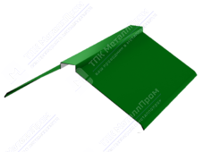 Планка конька плоского 150 150 0,4 2м стандарт ПЭ в пленке RAL6029 зеленая мята К-512