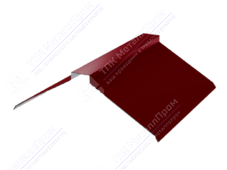 Планка конька плоского простого 150 150 0,4 2м стандарт ПЭ RAL3003 рубин К-511